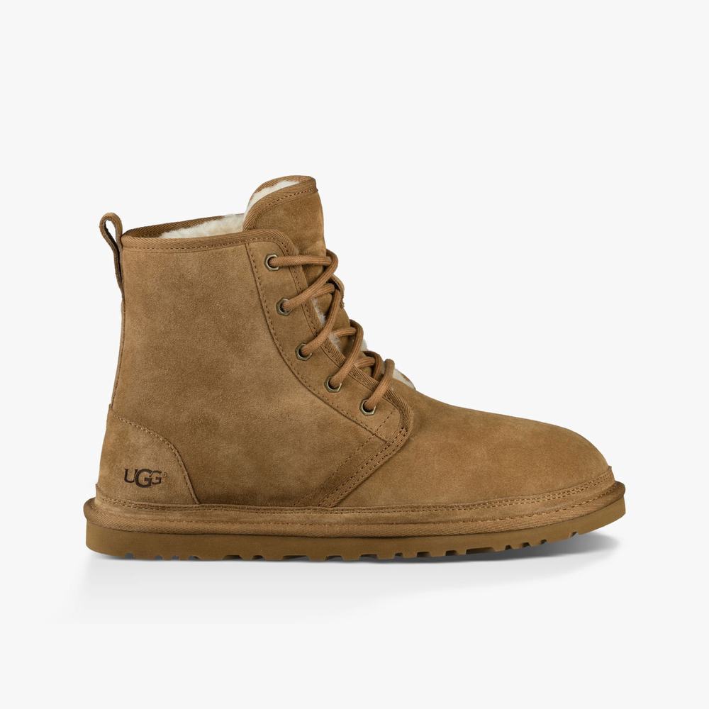 Bottes Classic UGG Harkley Homme Marron Soldes 630BKYME